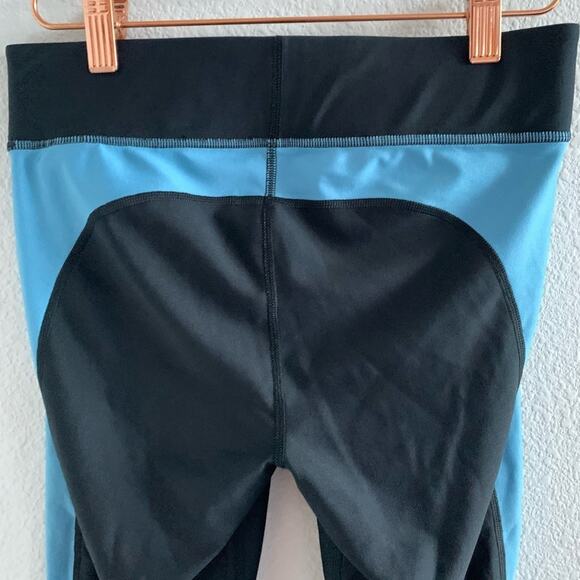 Under Armour Heat Gear Compression Active Pants Tights Leggings Black Blue M - Picture 6 of 7